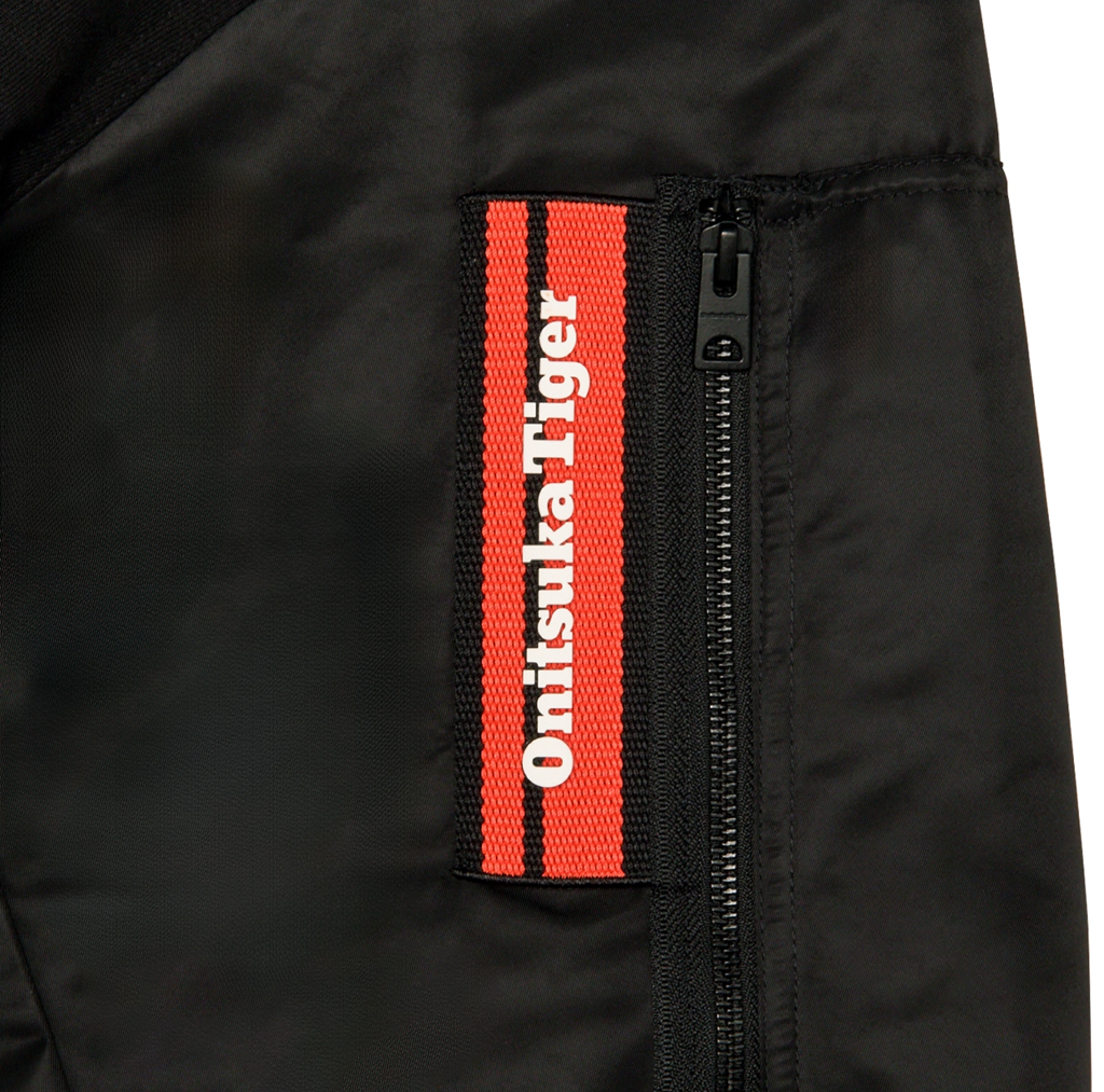 Áo Onitsuka Tiger Bomber Jacket 'Black' 2183B583-001 - Ảnh 4
