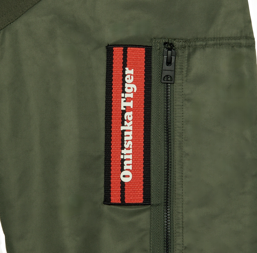 Alternative view of Áo Onitsuka Tiger Bomber Jacket 'Kaki' 2183B583-200