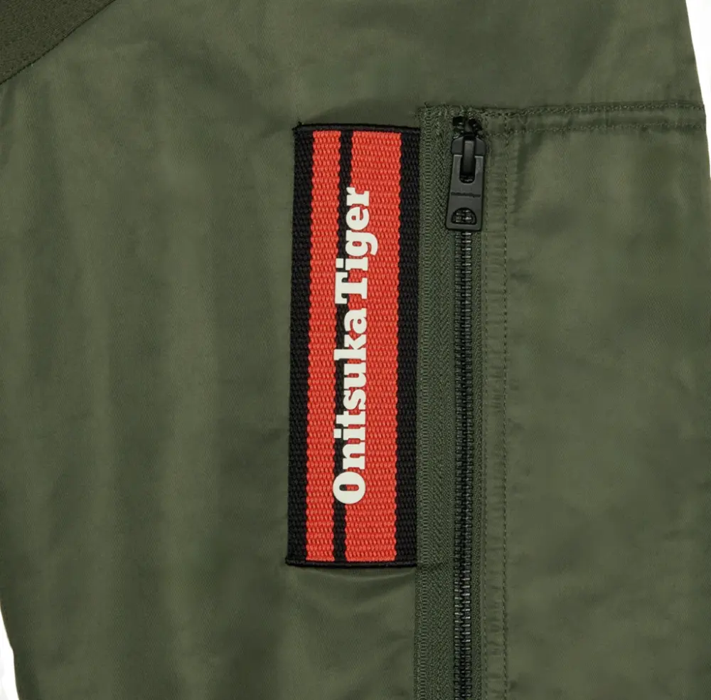 Alternative view of Áo Onitsuka Tiger Bomber Jacket 'Kaki' 2183B583-200