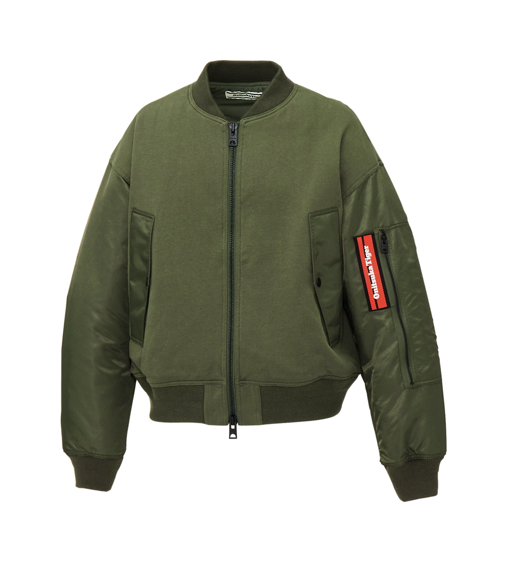 Áo Onitsuka Tiger Bomber Jacket 'Kaki' 2183B583-200 - Ảnh 4