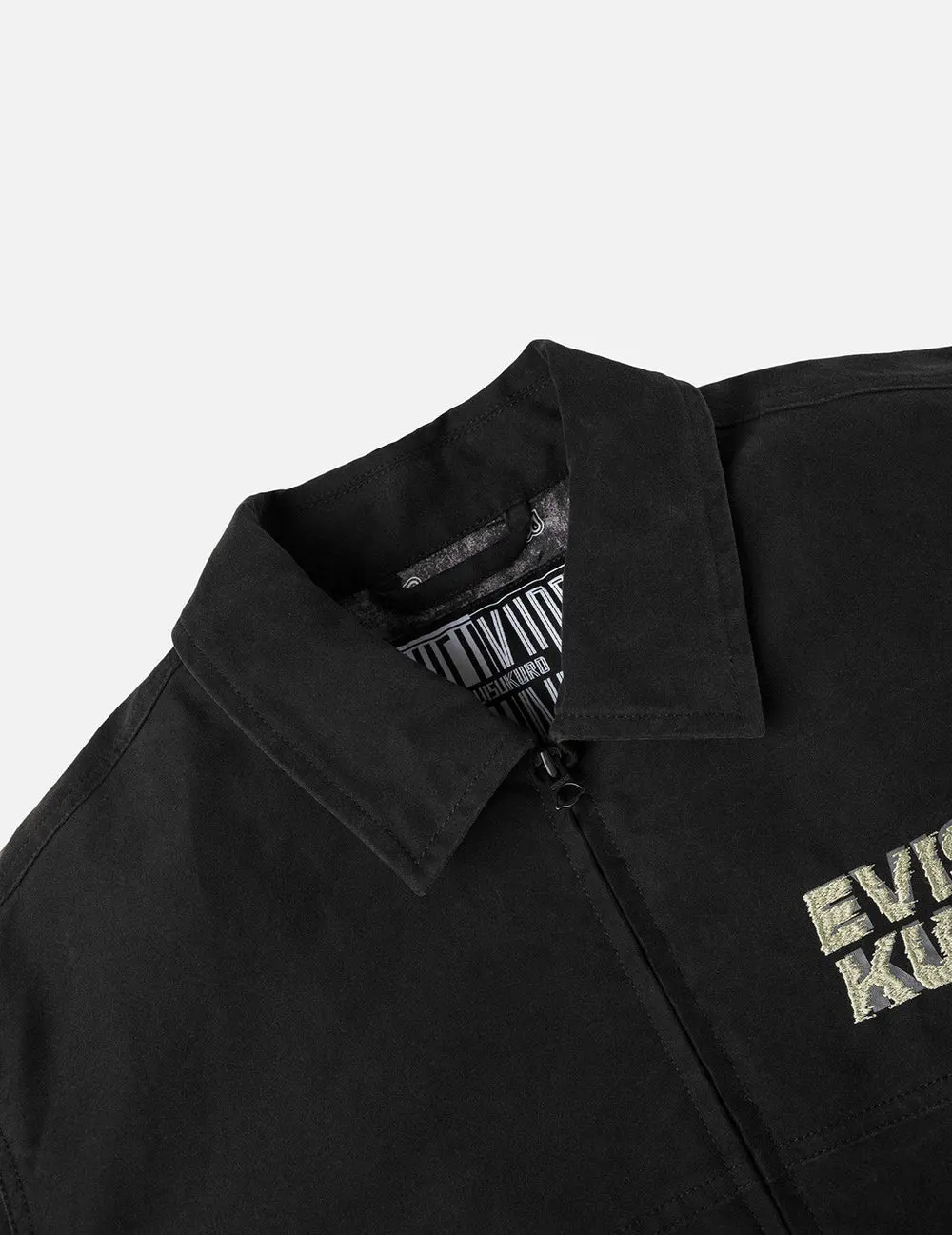 Áo Evisu Logo Embroidery Padded Work Jacket 'Black' 2EAGNM5JK5060RXCQ - Ảnh 5