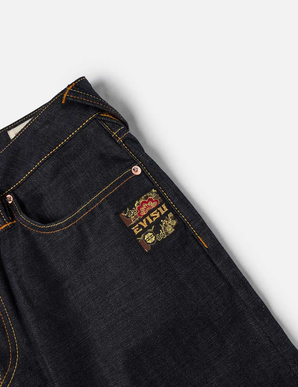 Quần Evisu Handbrush Daicock Print with Wave Embroidery Jeans 'Indigo' 2EAHTM5JE106730DN - Ảnh 6