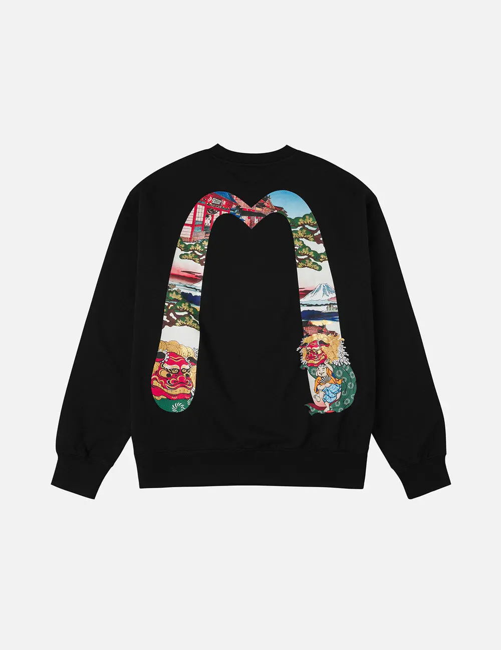 Alternative view of Áo Evisu Godhead Lion Dance Daicock Print Sweatshirt 'Black' 2EAHTM5SW1134LFCT