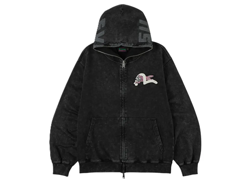 Áo Evisu x Icecream Seagull Zip-Up Hoodie 'Black' 2EAICM5SW7026OSCT