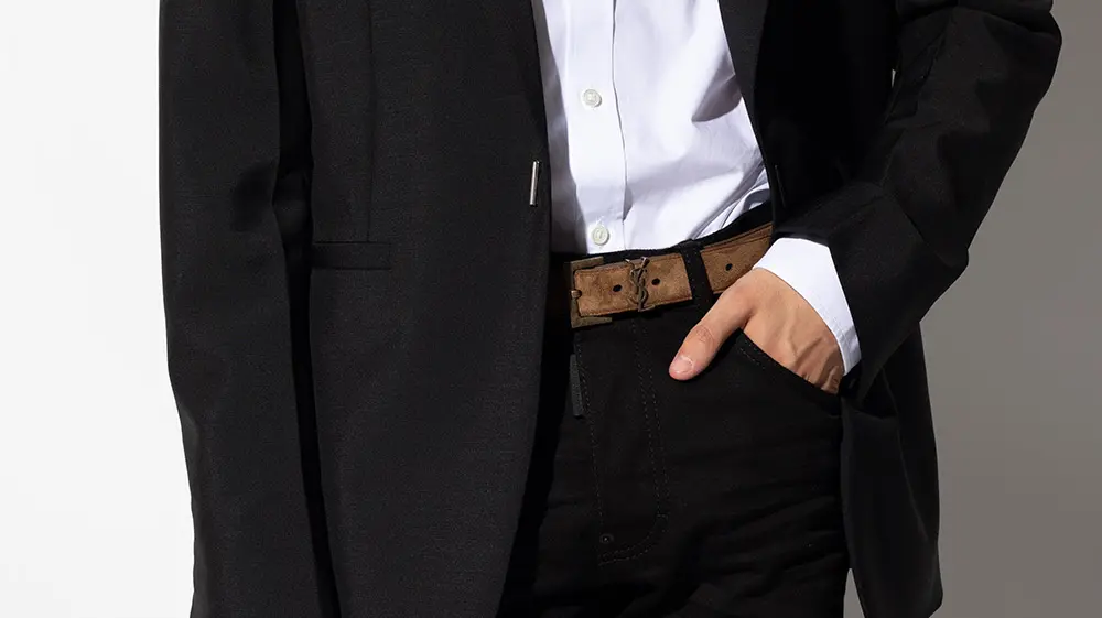 Thắt Lưng Saint Laurent Monogue Belt 'Brown' 634440-0IS0B-2355 - Ảnh 5