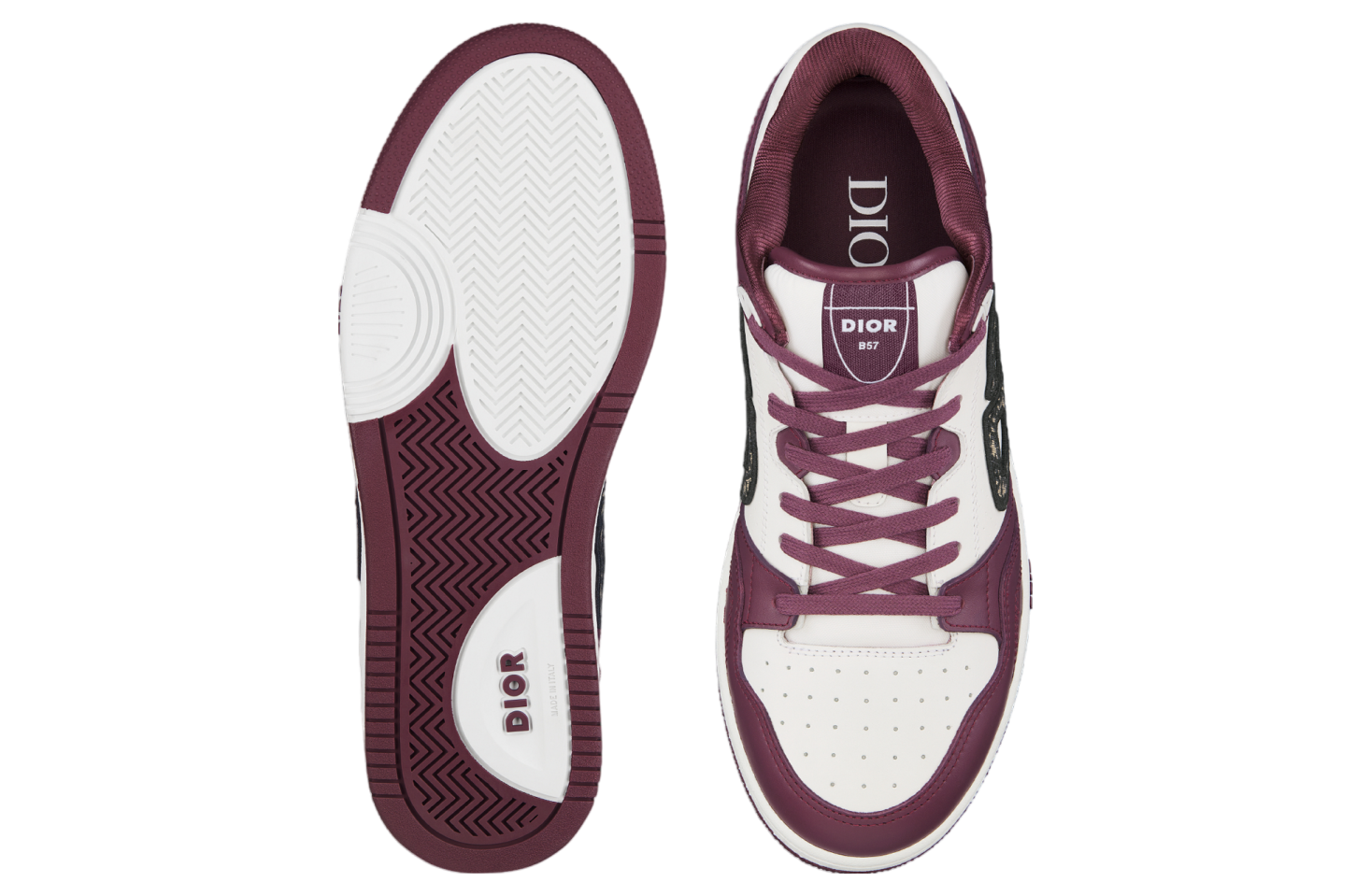 Alternative view of Giày Dior B57 Dribble Low-Top 'Burgundy' 3SN318ZXU-H315