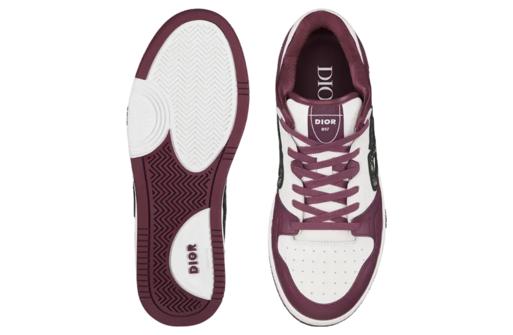 Giày Dior B57 Dribble Low-Top 'Burgundy' 3SN318ZXU-H315 - Ảnh 2