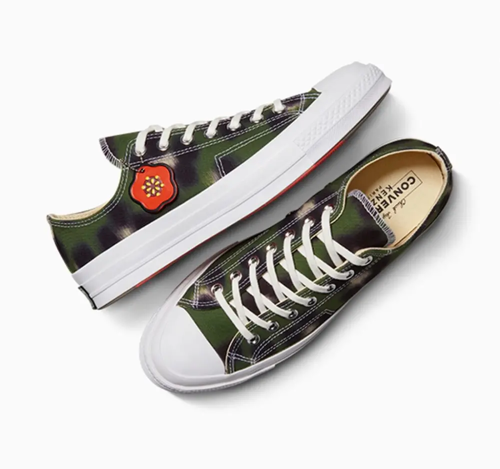 Giày Converse Chuck 70 Low ‘KENZO Hana Leopard Cypress’ A16291C - Ảnh 2