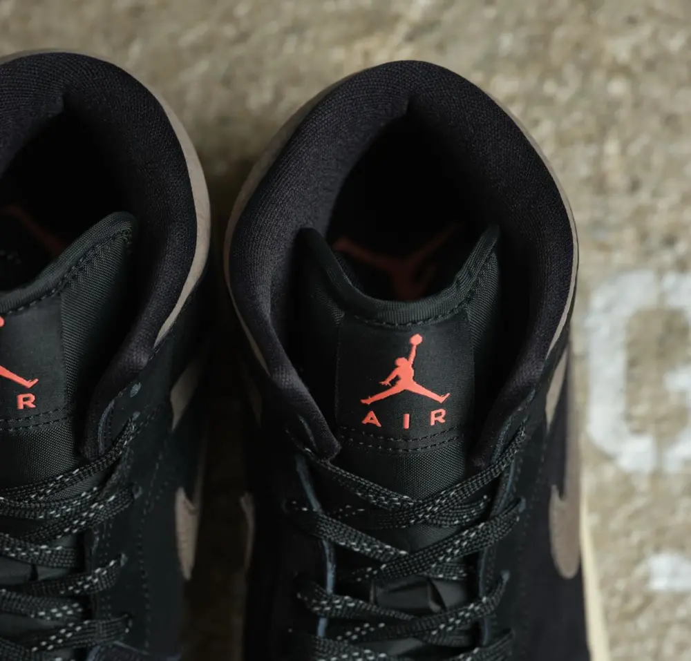 Giày Nike Air Jordan 1 Mid SE ‘Olive Grey’ IB7110-002 - Ảnh 6