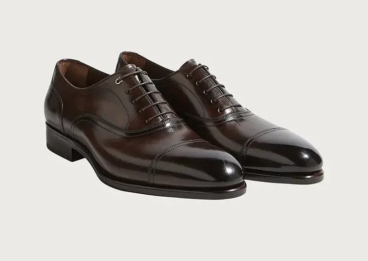 Giày Salvatore Ferragamo Gancini Oxford ‘Brown’ 02B169-695158 - Ảnh 3