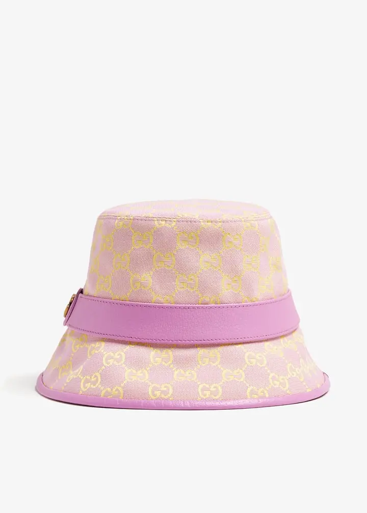 Mũ Gucci GG Canvas Bucket Hat 'Purple' 748476-4HG62-8772 - Ảnh 4