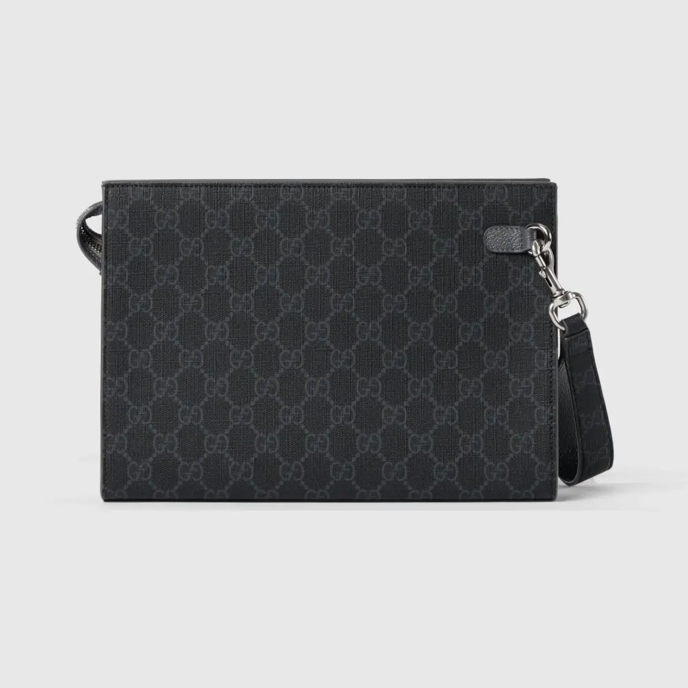 Alternative view of Túi Gucci Pouch With Gg Detail 'Grey' 768255-FACQC-1048