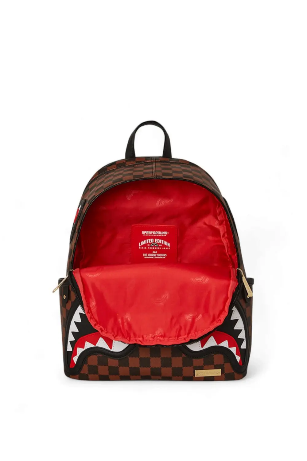 Balo Sprayground Sawtooth Sharks In Paris Savage ‘Brown’ 910B7833NSZ - Ảnh 4