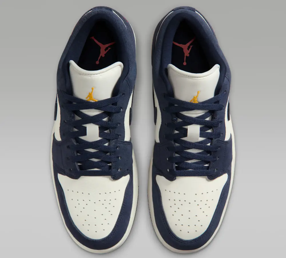 Giày Nike Air Jordan 1 Low ‘Obsidian Suede’ IO7448-400 - Ảnh 5