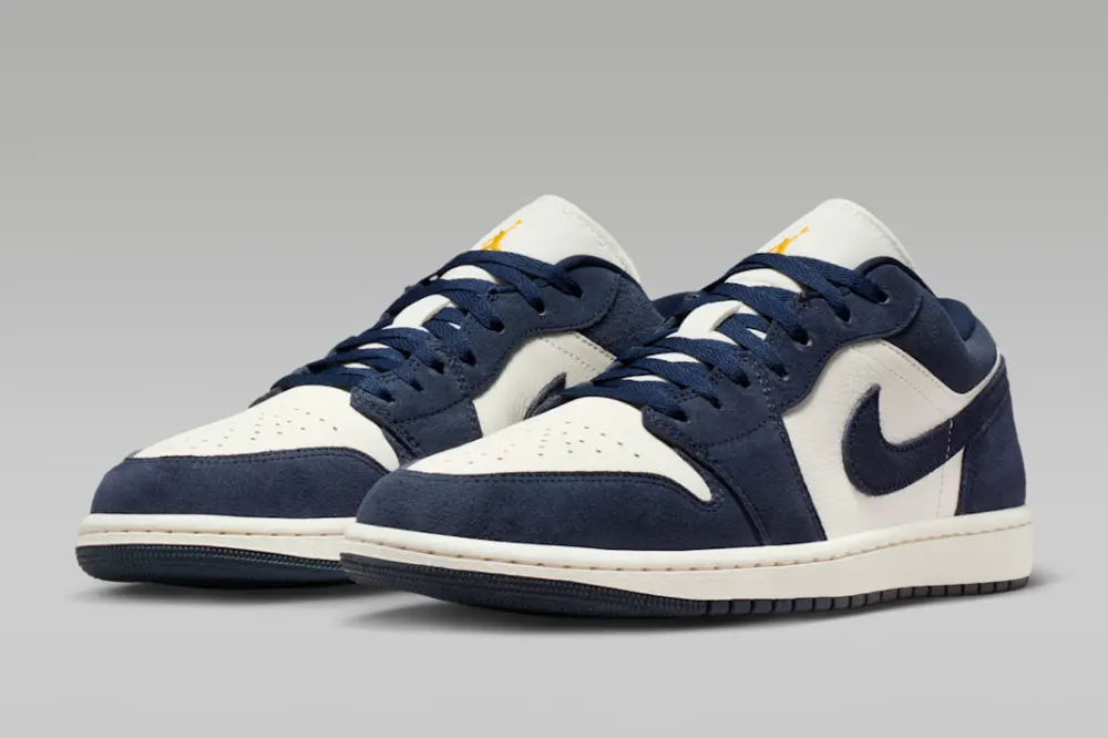 Giày Nike Air Jordan 1 Low ‘Obsidian Suede’ IO7448-400 - Ảnh 4