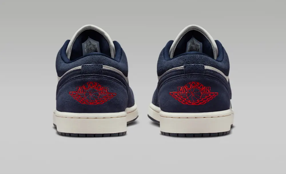 Giày Nike Air Jordan 1 Low ‘Obsidian Suede’ IO7448-400 - Ảnh 3