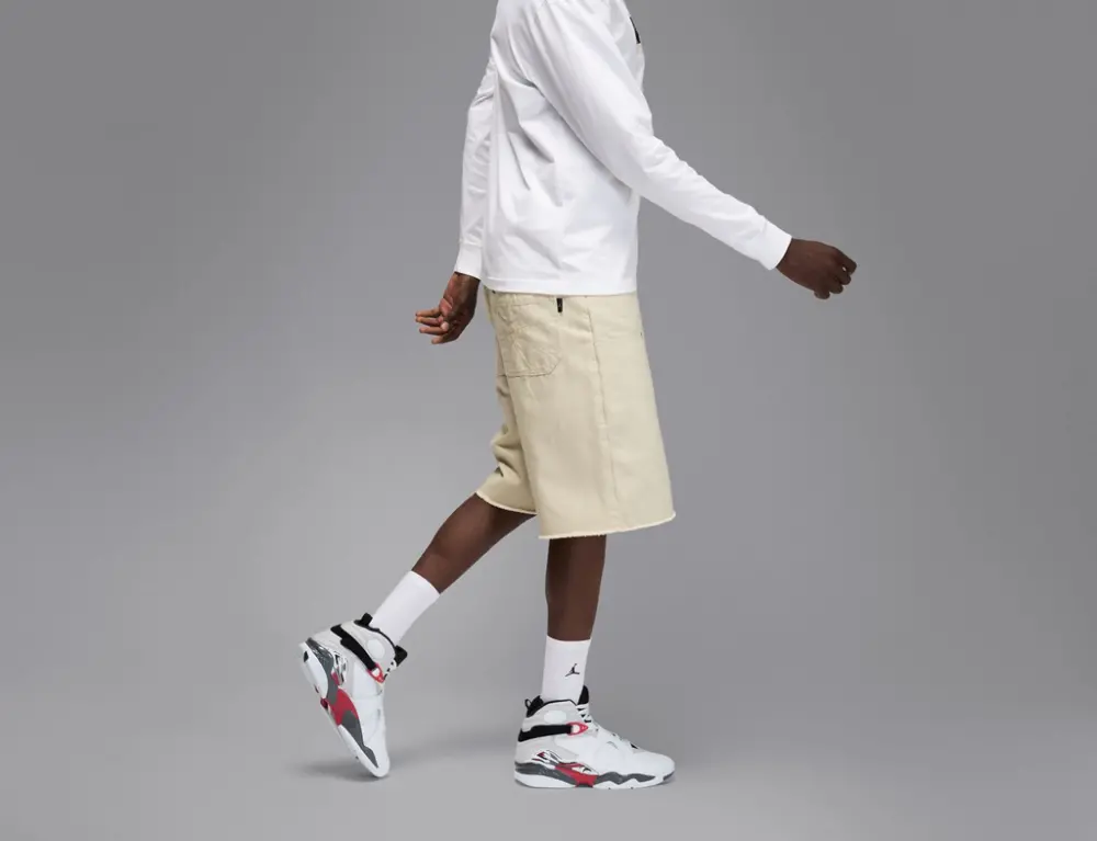 Giày Nike Air Jordan 8 Retro ‘White True Red’ 305381-100 - Ảnh 3