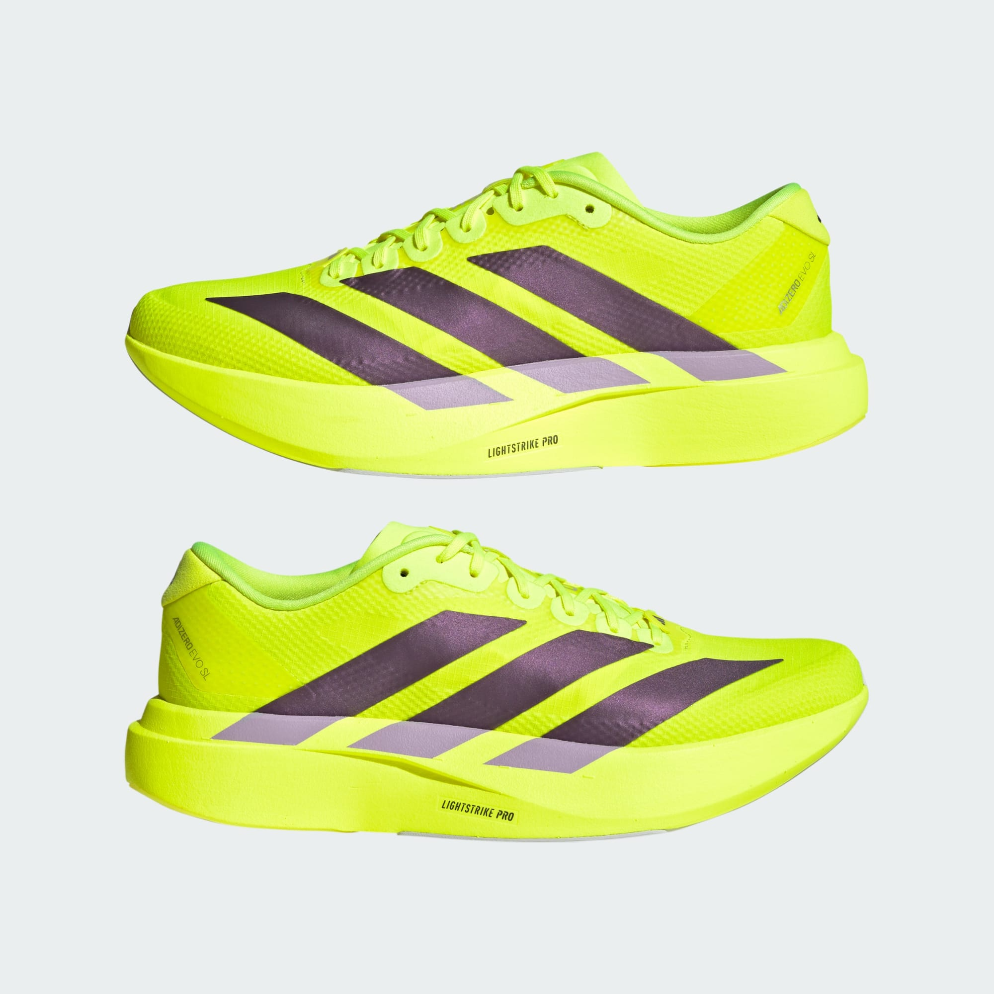 Alternative view of Giày Adidas Adizero EVO 'Solar Yellow' JR2024
