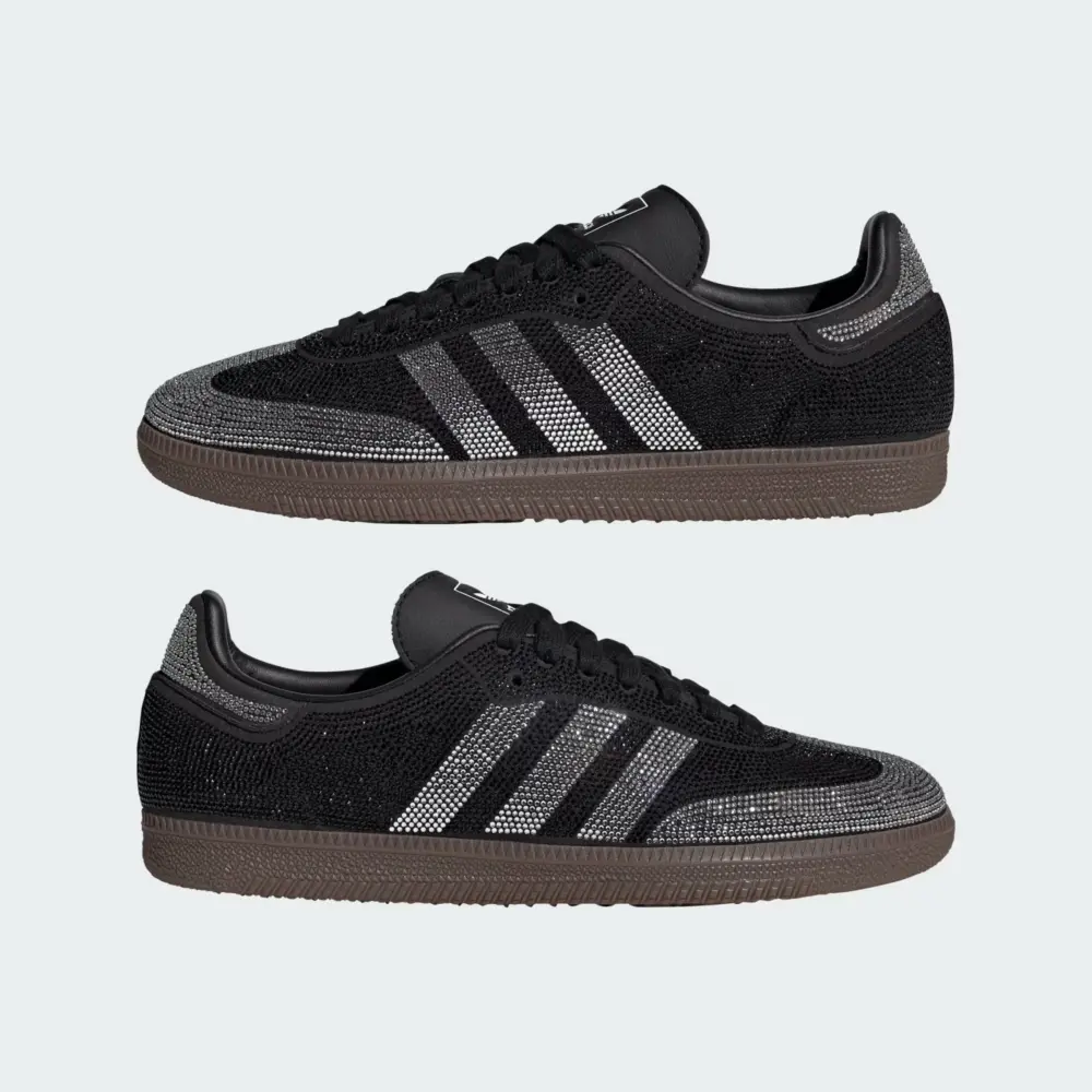 Alternative view of Giày Adidas Samba OG ‘Rhinestone Black Silver’ IH9052