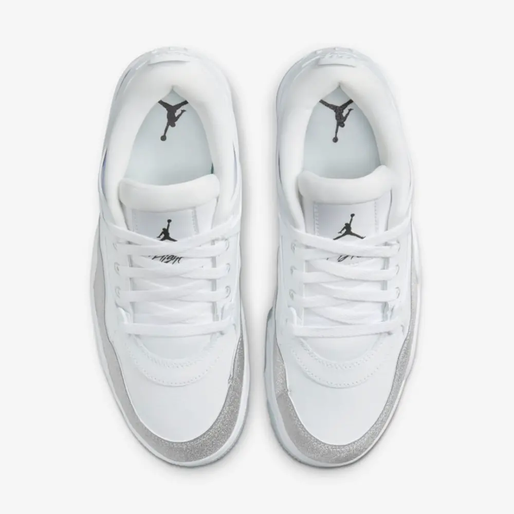 Giày Nike Air Jordan 4 RM ‘White Silver Glitter’ HQ3441-111 - Ảnh 4