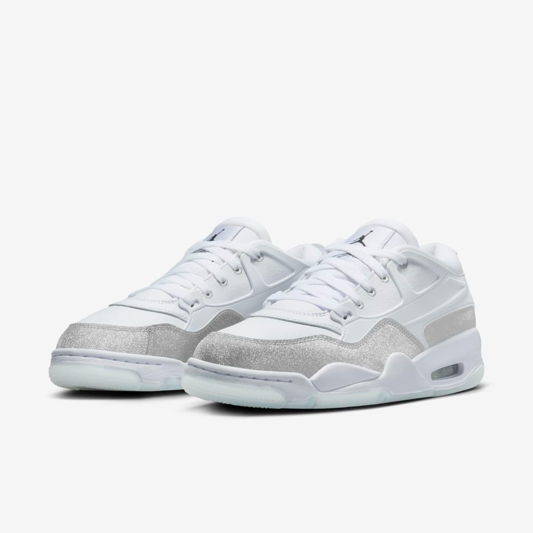 glitter white jordans