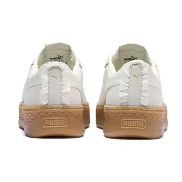 Giày Puma Smash Platform Frill ‘White Gold’ 366928-04 - Ảnh 5