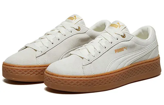 Giày Puma Smash Platform Frill ‘White Gold’ 366928-04 - Ảnh 3