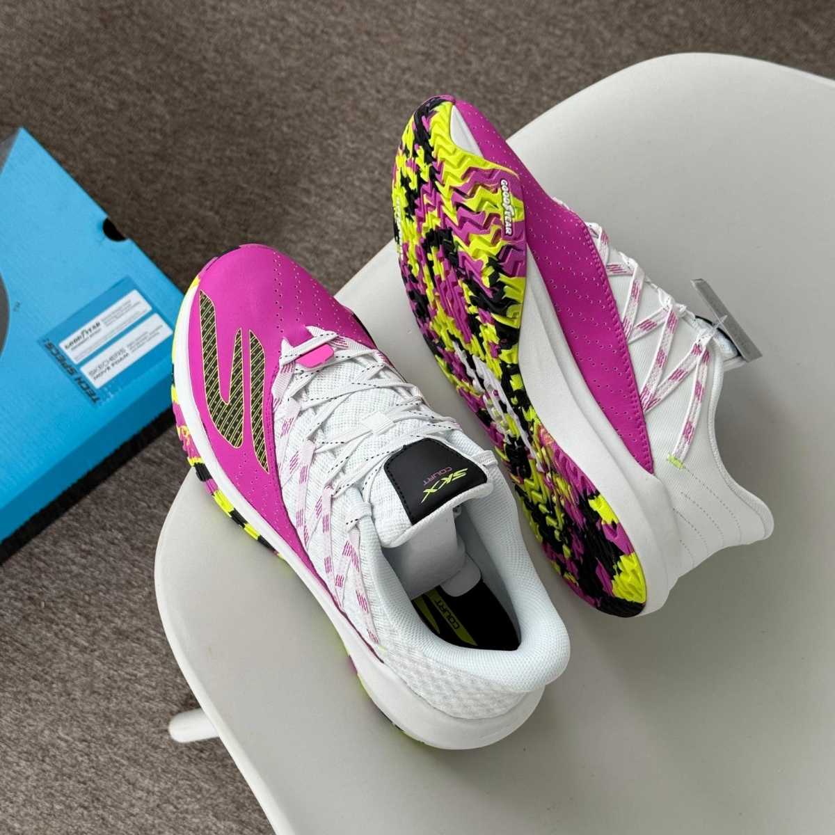 Giày Skechers Viper Court Rally ‘Pink White’ 172110C-HPBK - Ảnh 3