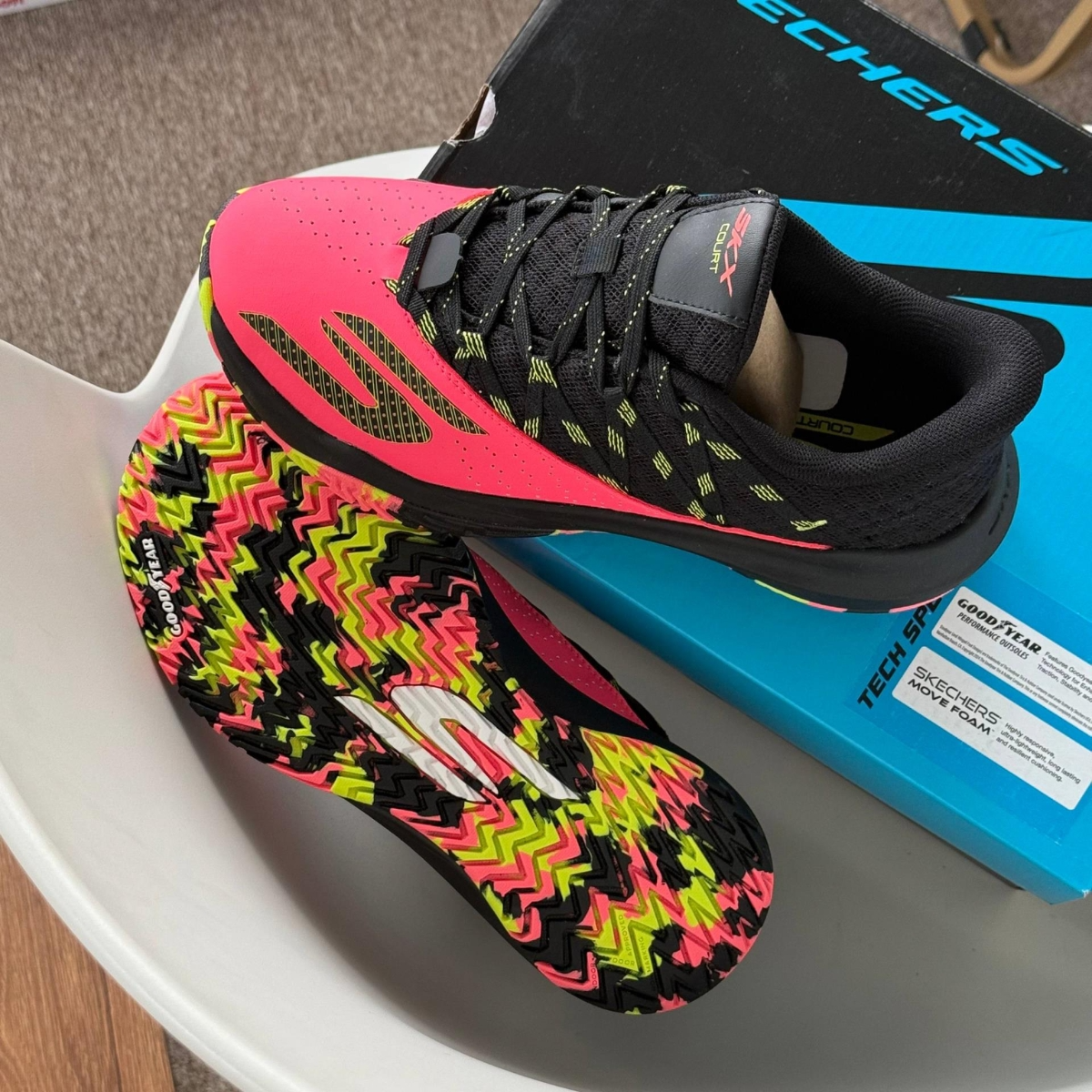 Giày Skechers Viper Court Rally ‘Corail Multi’ 246110C-CRMT - Ảnh 5