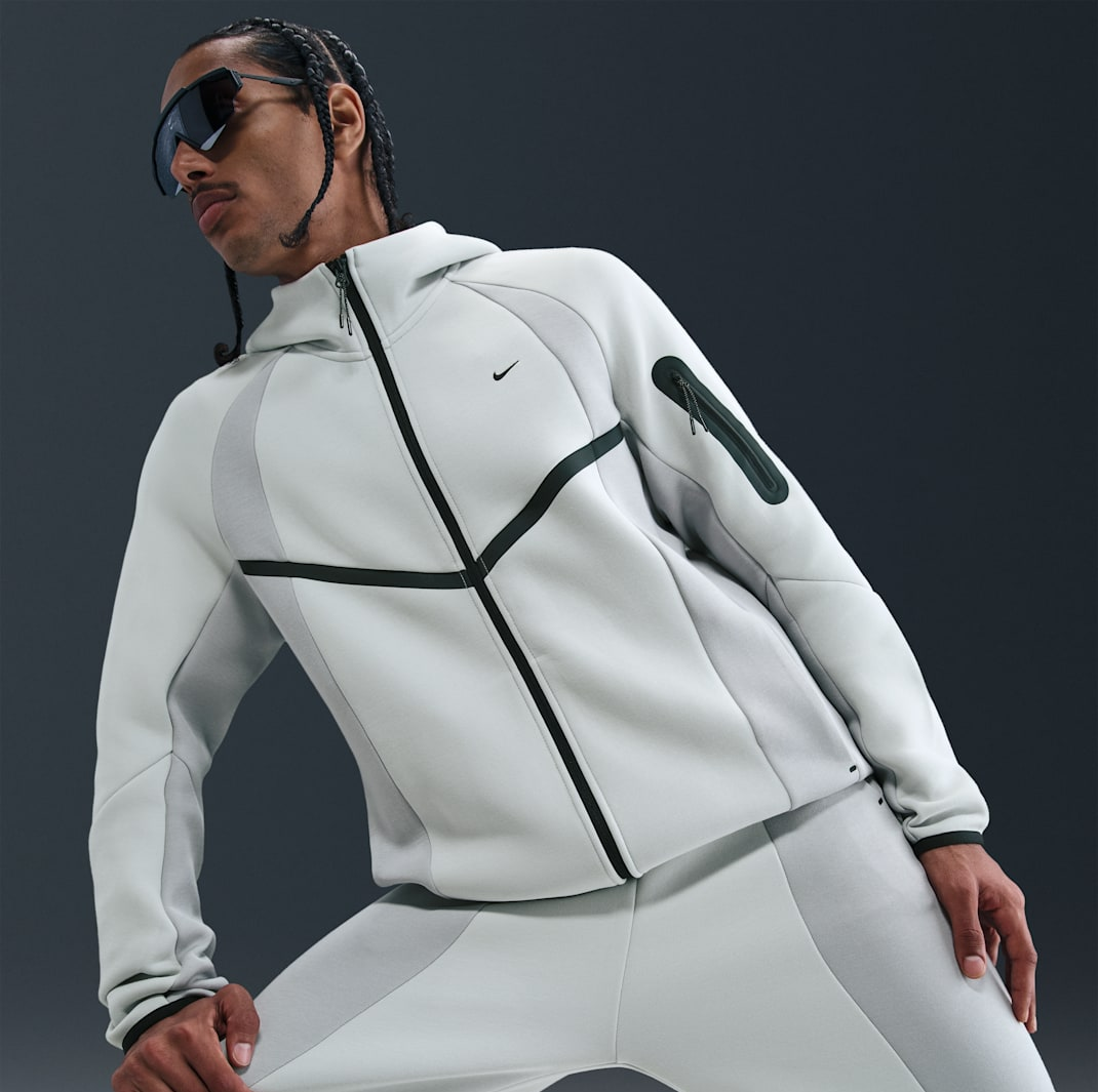 Áo Nike Tech Fleece Windrunner Jacket ‘Light Silver’ IF1325-034 - Ảnh 4