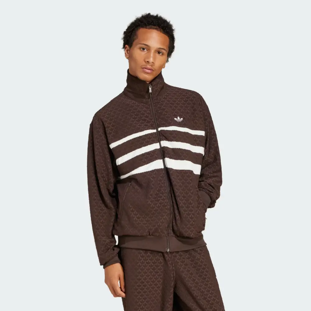 Áo Adidas Originals Monogram ‘Dark Brown’ JP4419 - Ảnh 4