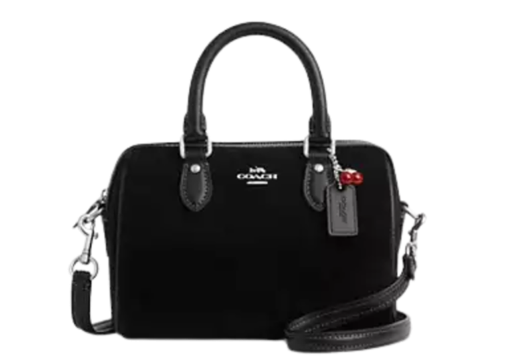 Túi Coach Mini Rowan With Cherry Charm ‘Silver’ CDC93-SVBK