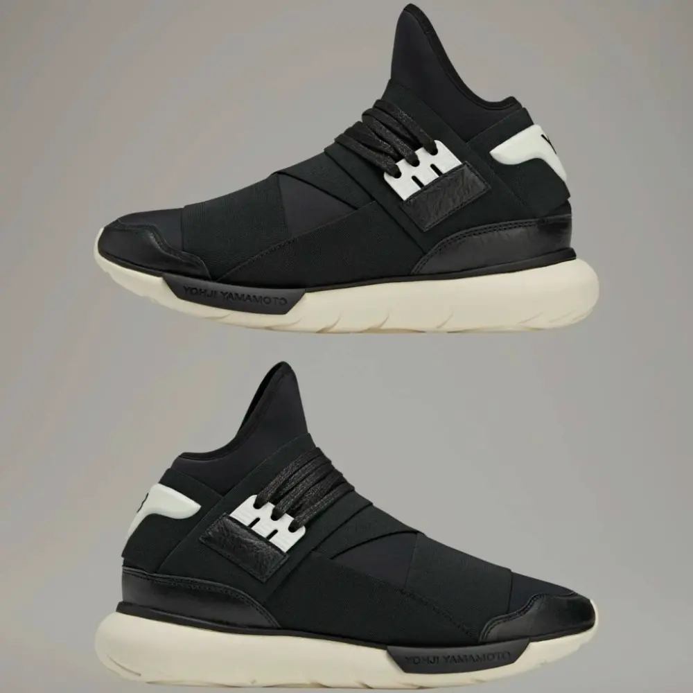 Giày Adidas Y-3 Qasa High ‘Black White’ B35673 - Ảnh 7