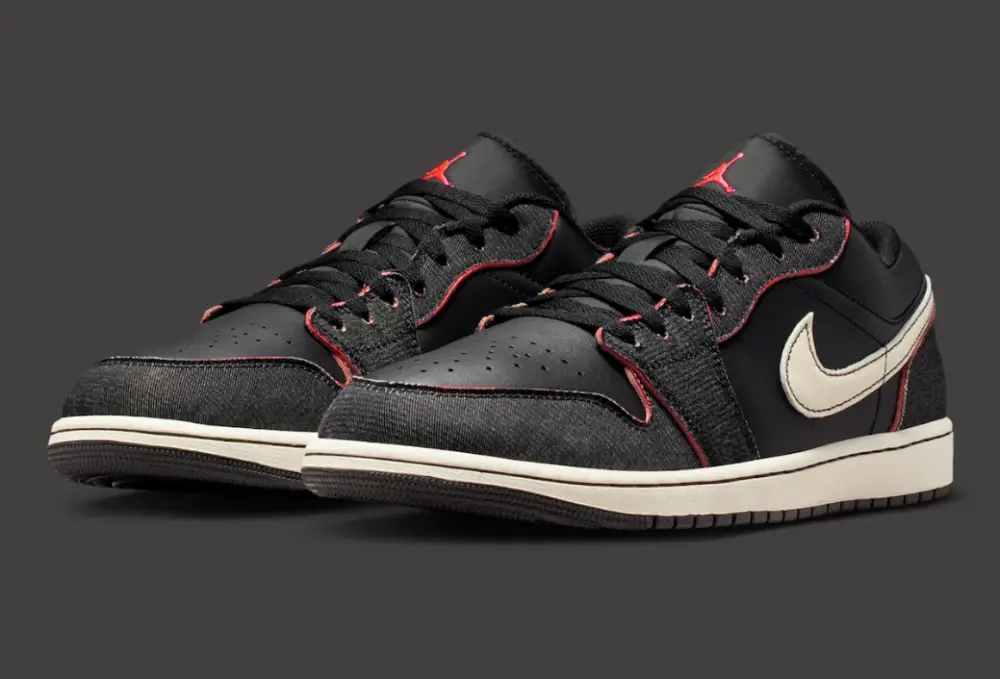 Giày Nike Air Jordan 1 Low ‘Black Denim’ IR0842-010 - Ảnh 3