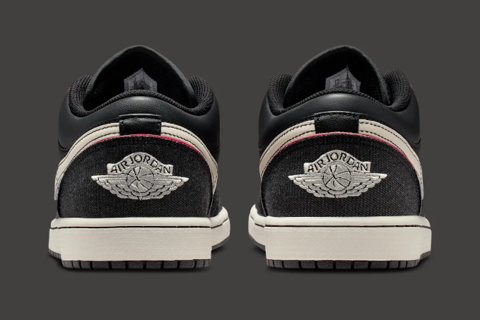 Alternative view of Giày Nike Air Jordan 1 Low ‘Black Denim’ IR0842-010