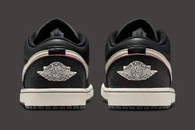 Alternative view of Giày Nike Air Jordan 1 Low ‘Black Denim’ IR0842-010