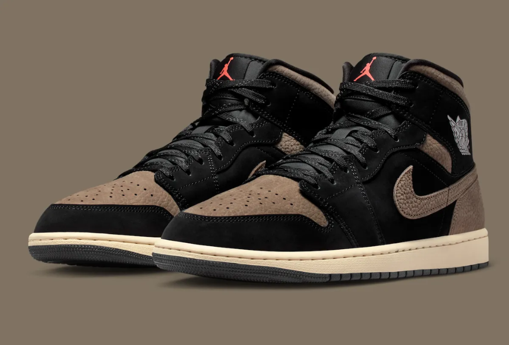 Alternative view of Giày Nike Air Jordan 1 Mid SE ‘Olive Grey’ IB7110-002