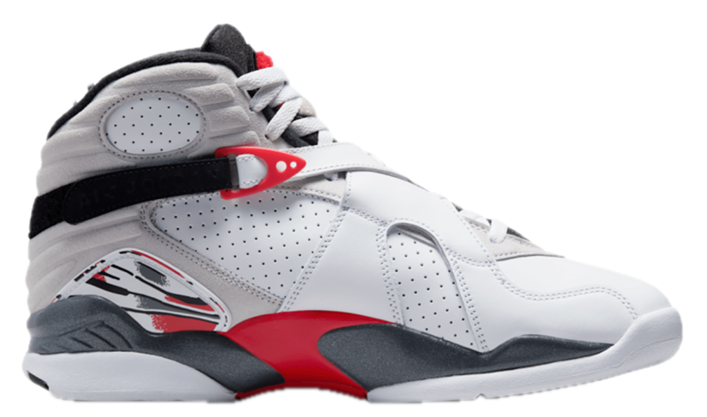 Giày Nike Air Jordan 8 Retro ‘White True Red’ 305381-100