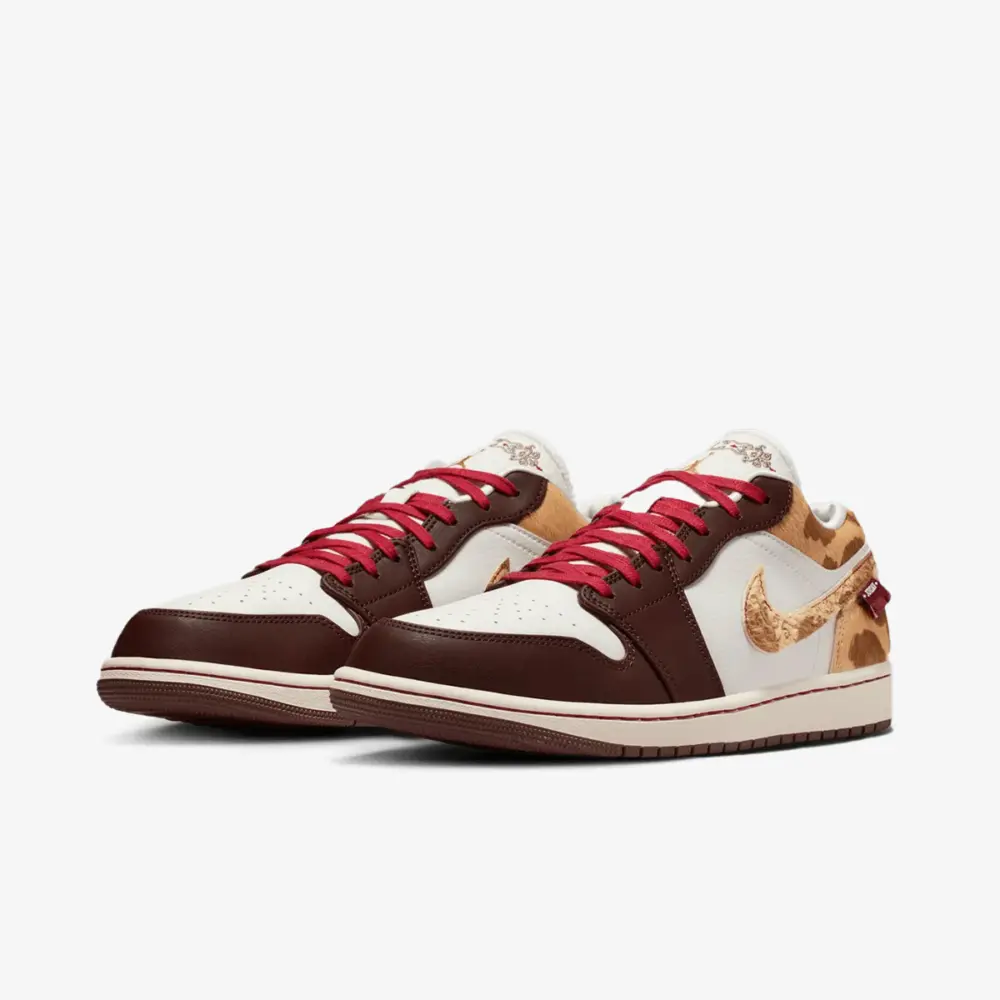 Giày Nike Air Jordan 1 Low SE CNY ‘Sail Chocolate’ IQ5321-121 - Ảnh 5