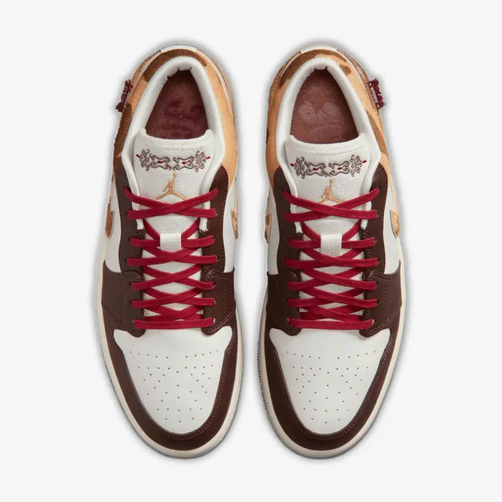 Giày Nike Air Jordan 1 Low SE CNY ‘Sail Chocolate’ IQ5321-121 - Ảnh 4