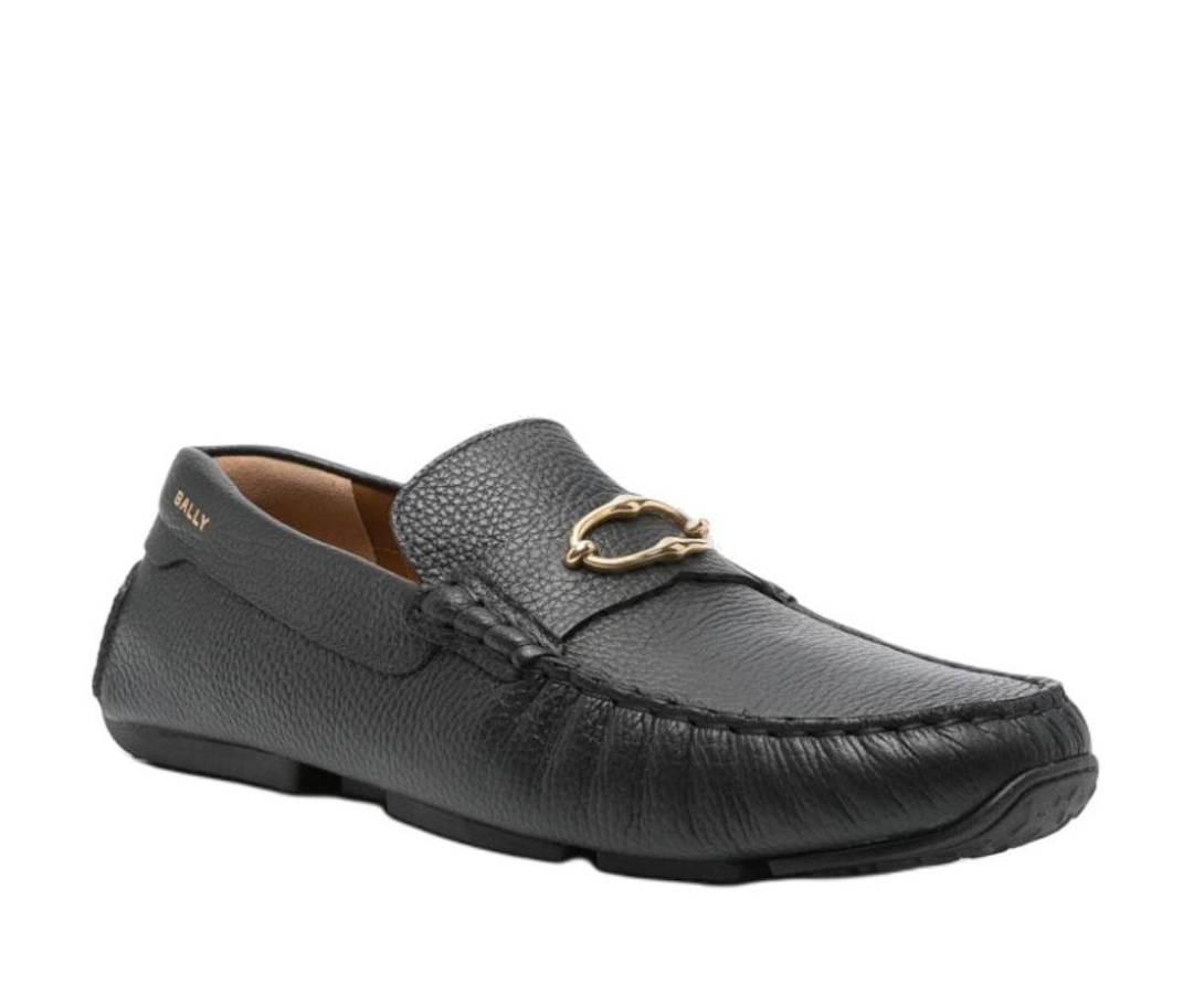 Giày Bally Leather Loafers 'Black' 6307104 - Ảnh 2