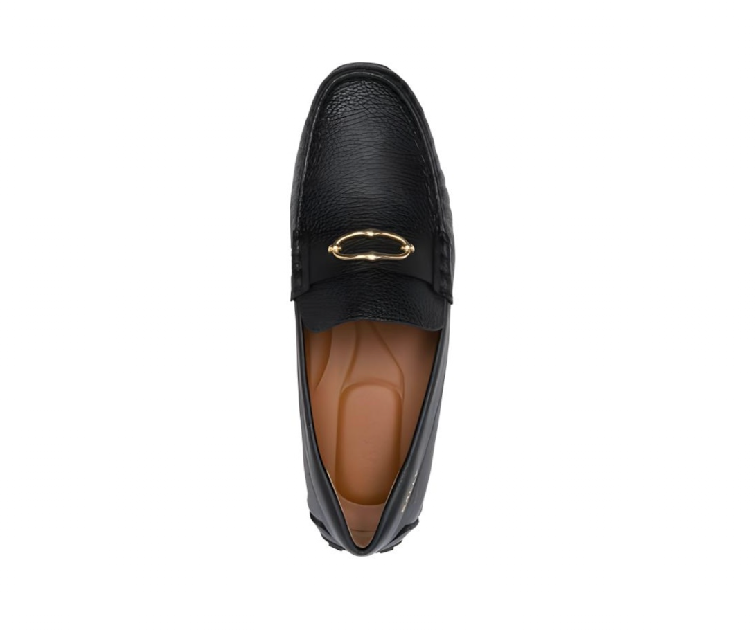 Giày Bally Leather Loafers 'Black' 6307104 - Ảnh 4