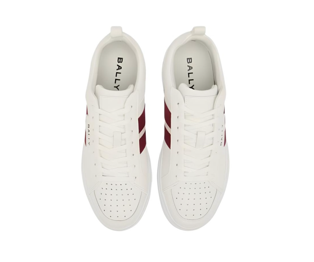 Giày Bally Leather Sneakers 'White' 6313178 - Ảnh 4