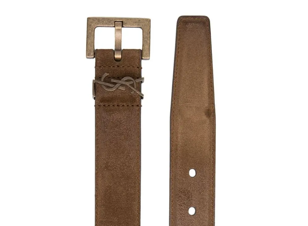 Thắt Lưng Saint Laurent Monogue Belt 'Brown' 634440-0IS0B-2355 - Ảnh 6