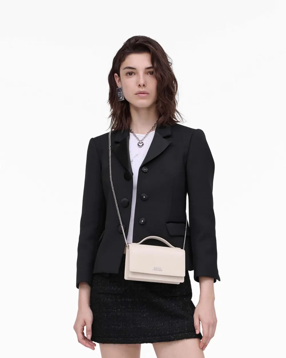 Túi Marc Jacobs Glam Mirror Mini Bag 'White' 2R5SMN030S01-118 - Ảnh 3