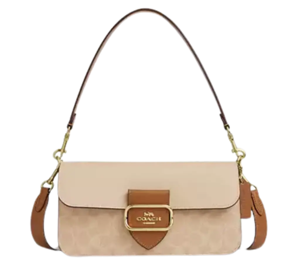 Túi Coach Morgan Shoulder Bag In Blocked ‘Tan’ CBT16-IMXI9