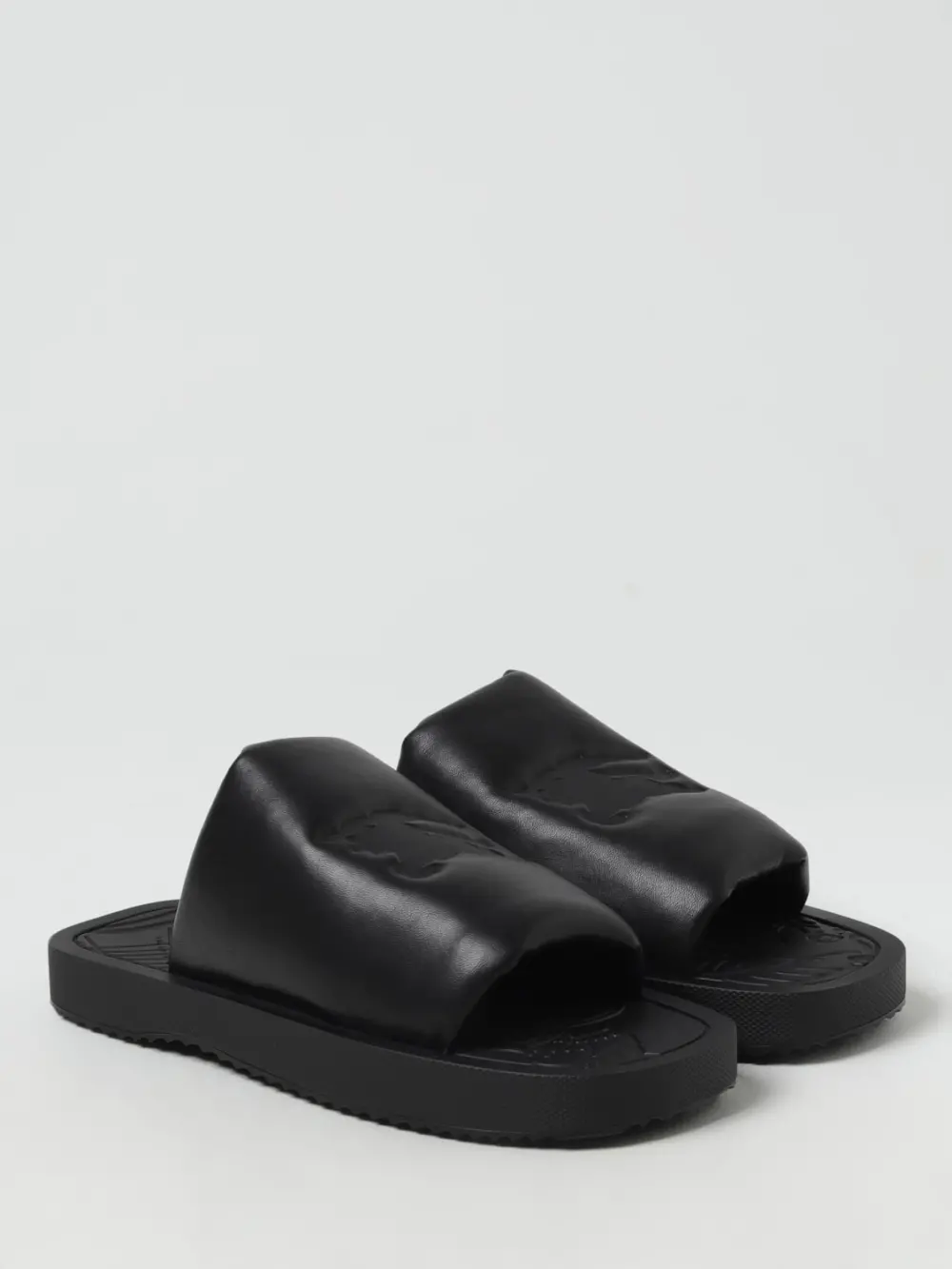 Dép Burberry EKD Slab Slides 'Black' 8081566 - Ảnh 3
