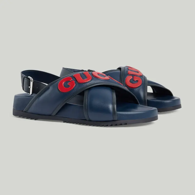 Dép Gucci Basic Sandal ‘Navy’ 742024-AABYS-4058 - Ảnh 4