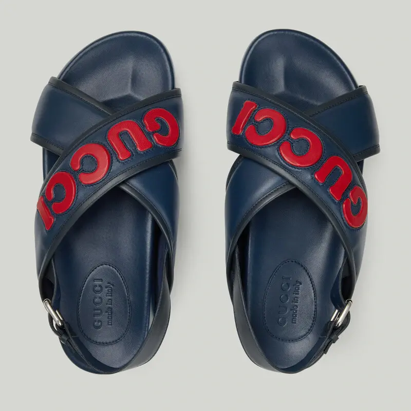 Dép Gucci Basic Sandal ‘Navy’ 742024-AABYS-4058 - Ảnh 3
