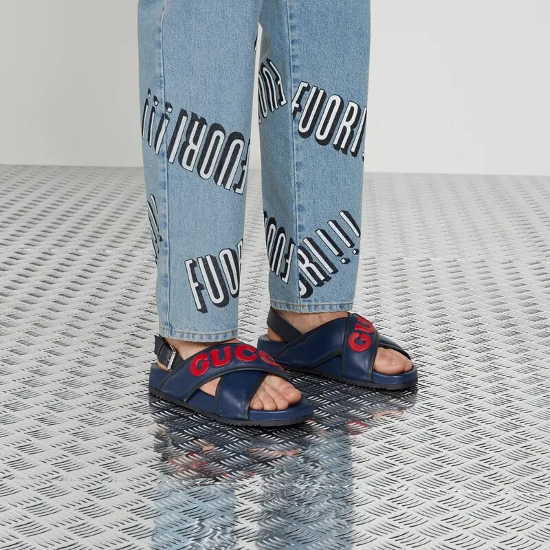 Alternative view of Dép Gucci Basic Sandal ‘Navy’ 742024-AABYS-4058